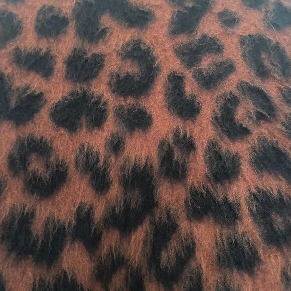 Marine Layer Stephanie Cocoon Cheetah Coat Womens M Button Front - Picture 6 of 7